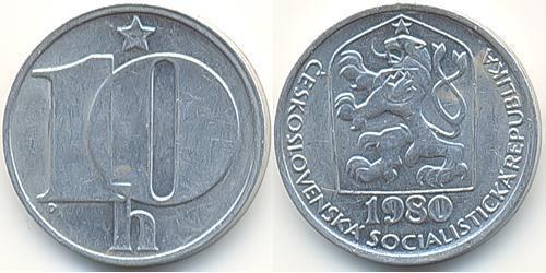 10 Гелер Чехословакія (1918-1992) Алюміній 