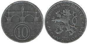10 Гелер Богемія Цинк 