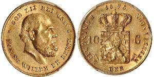 10 Гульден Королівство Нідерланди (1815 - ) Золото 