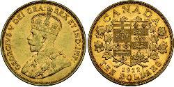 10 Долар Канада Золото Георг V (1865-1936)