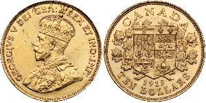 10 Долар Канада Золото Георг V (1865-1936)