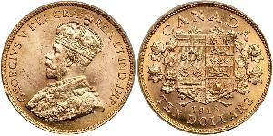 10 Долар Канада Золото Георг V (1865-1936)