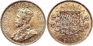 10 Долар Канада Золото Георг V (1865-1936)