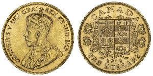 10 Долар Канада Золото Георг V (1865-1936)