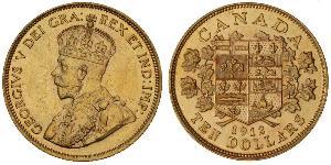 10 Долар Канада Золото Георг V (1865-1936)
