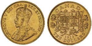 10 Долар Канада Золото Георг V (1865-1936)