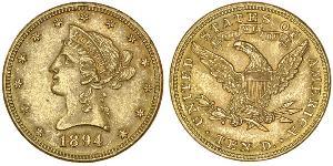 10 Долар США (1776 - ) Золото 