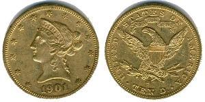 10 Долар США (1776 - ) Золото 