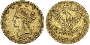 10 Долар США (1776 - ) Золото 