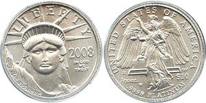 10 Долар США (1776 - ) Платина 
