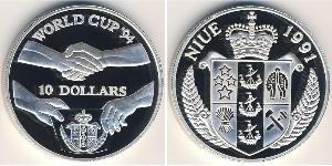 10 Долар Ніуе (1974 - ) Срібло 