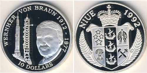 10 Долар Ніуе (1974 - ) Срібло 