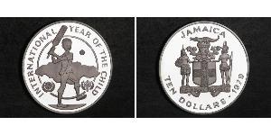10 Долар Ямайка (1962 - ) Срібло 