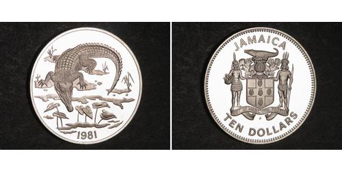 10 Долар Ямайка (1962 - ) Срібло 