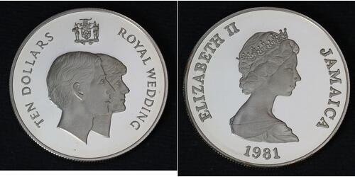 10 Долар Ямайка (1962 - ) Срібло 