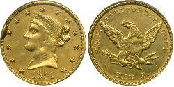 10 Доллар США (1776 - ) Золото 