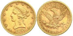 10 Доллар США (1776 - ) Золото 