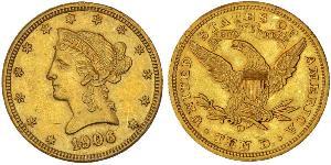 10 Доллар США (1776 - ) Золото 