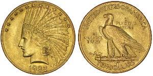 10 Доллар США (1776 - ) Золото 