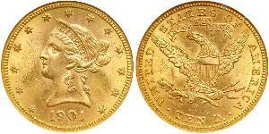 10 Доллар США (1776 - ) Золото 