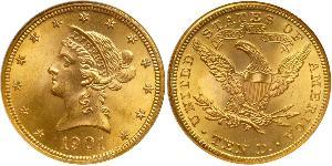 10 Доллар США (1776 - ) Золото 