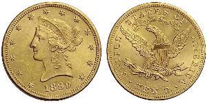 10 Доллар США (1776 - ) Золото 