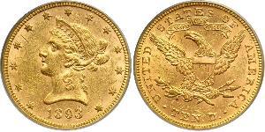 10 Доллар США (1776 - ) Золото 