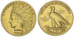 10 Доллар США (1776 - ) Золото 