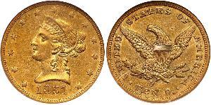 10 Доллар США (1776 - ) Золото 