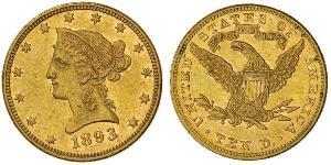 10 Доллар США (1776 - ) Золото 