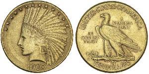 10 Доллар США (1776 - ) Золото 