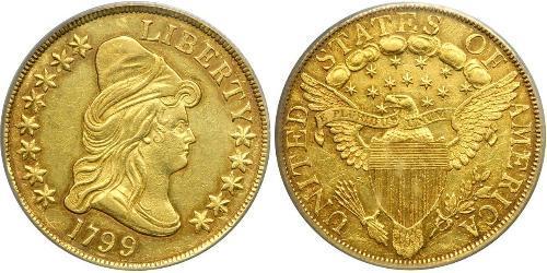 10 Доллар США (1776 - ) Золото 