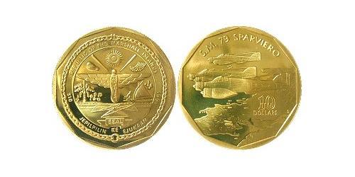 10 Доллар Маршалловы Острова (1979 - ) Латунь 