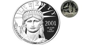 10 Доллар США (1776 - ) Платина 