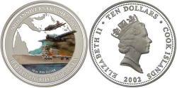 10 Доллар Cook Islands (1965 - ) Серебро Елизавета II (1926-2022)