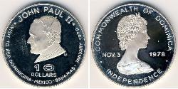 10 Доллар Dominica (1978 - ) Серебро 