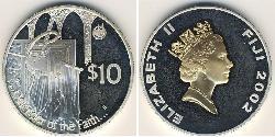 10 Доллар Fiji (1970 - ) Серебро 