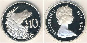 10 Доллар Fiji (1970 - ) Серебро 