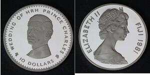 10 Доллар Fiji (1970 - ) Серебро 