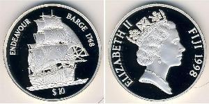 10 Доллар Fiji (1970 - ) Серебро 
