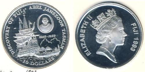 10 Доллар Fiji (1970 - ) Серебро 