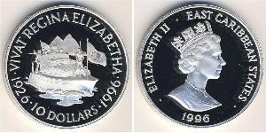 10 Доллар  Серебро Елизавета II (1926-2022)