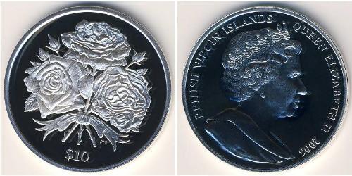 10 Доллар Виргинские о-ва Серебро 