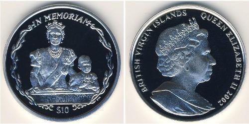 10 Доллар Виргинские о-ва Серебро 