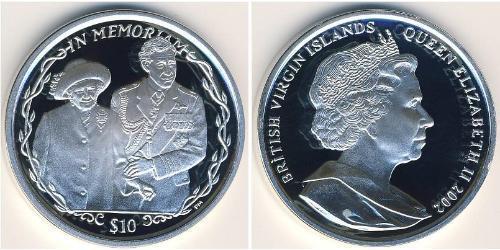 10 Доллар Виргинские о-ва Серебро 