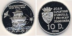 10 Дінер Andorra (1278 - ) Срібло 