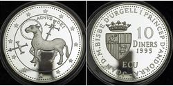 10 Дінер Andorra (1278 - ) Срібло 