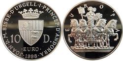 10 Дінер Andorra (1278 - ) Срібло 