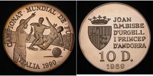 10 Дінер Andorra (1278 - ) Срібло 