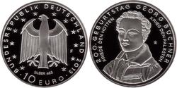 10 Евро Федеративная Республика Германия (1990 - ) Серебро 